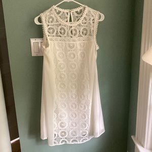 White lace graduation short dress size L